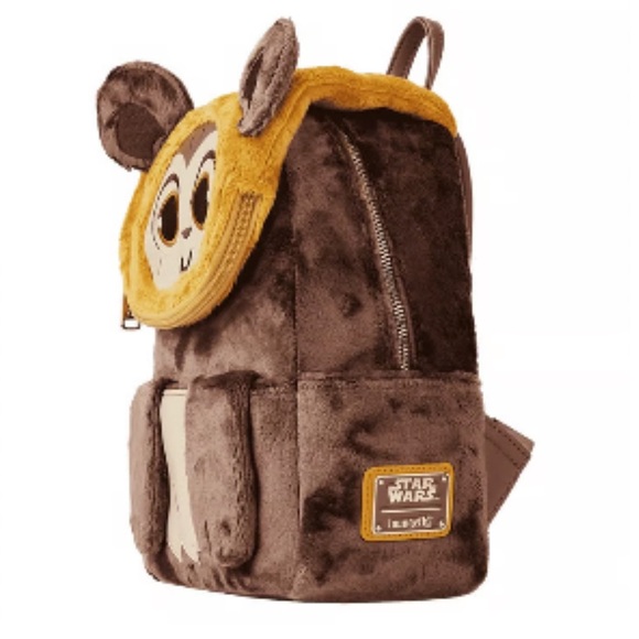 Loungefly Star Wars Wicket Plush Cosplay Mini Backpack - Picture 4 of 6